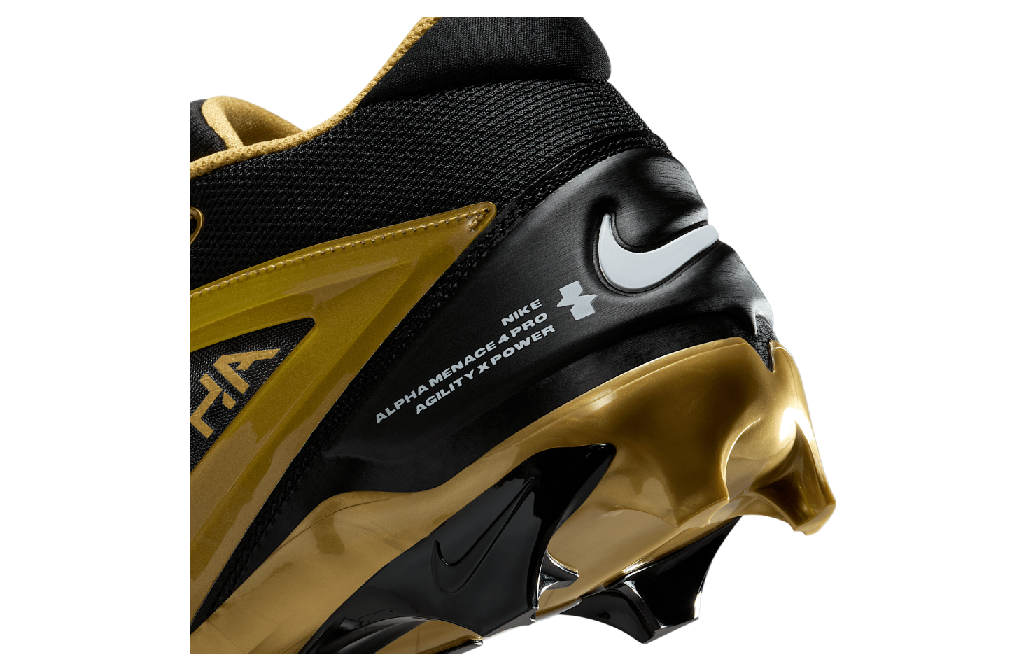 Nike Alpha Menace 4 Pro Black / Metallic Gold