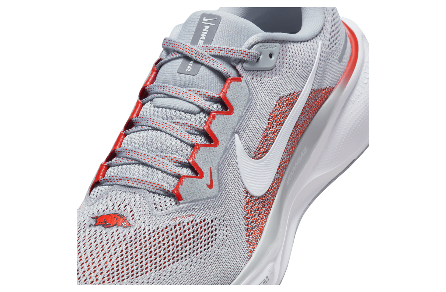 Nike Arkansas Pegasus 41 Wolf Grey / Team Crimson