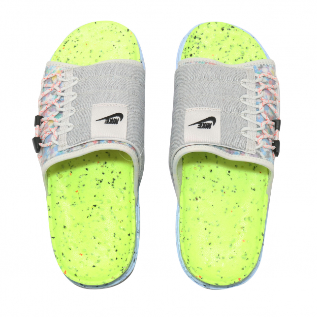 Nike Asuna Crater Slide Platinum Tint Black Volt