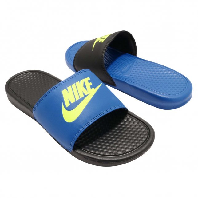 Nike Benassi JDI Mismatch Black Volt