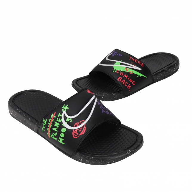 Nike Benassi JDI Print Black Voltage Purple