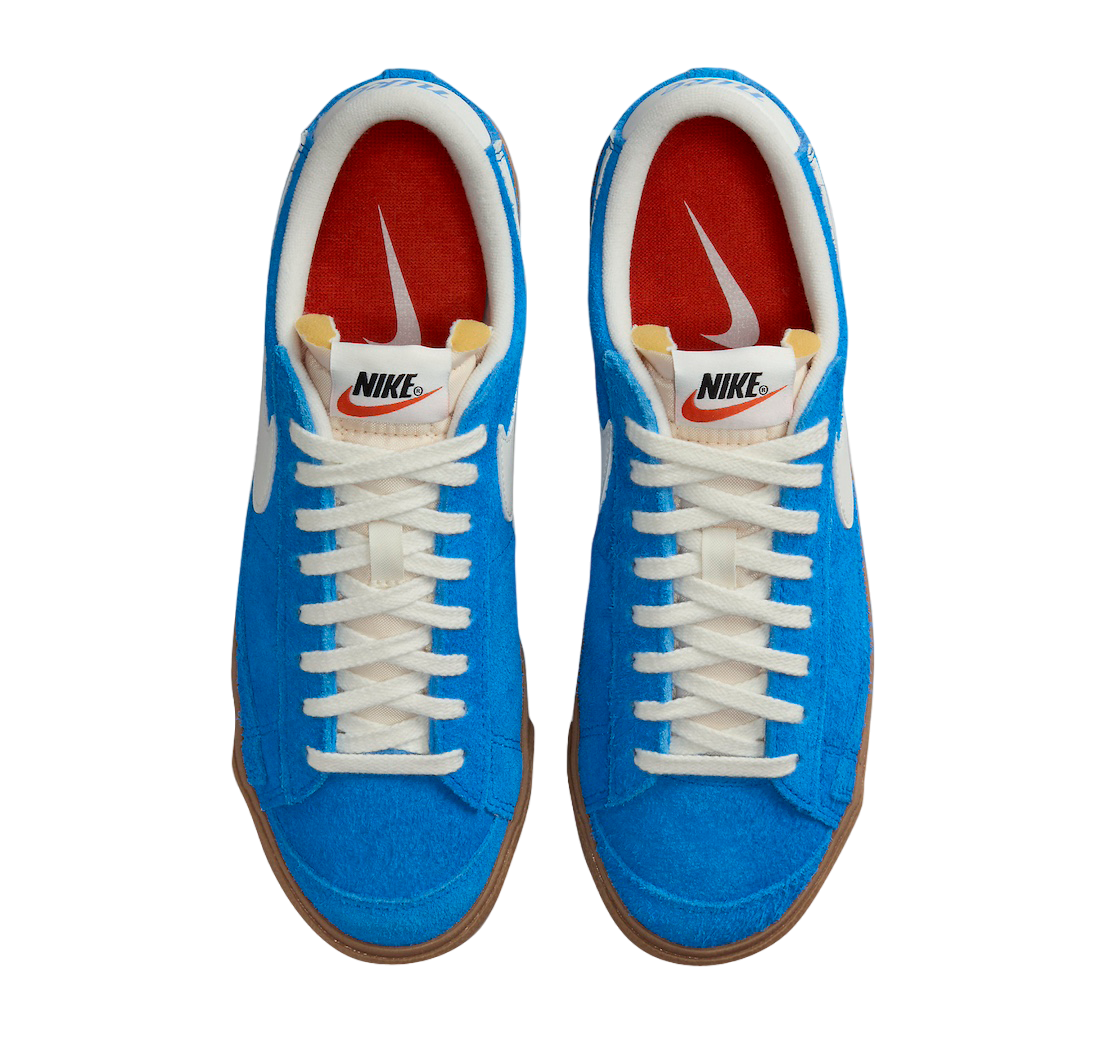 Nike Blazer Low 77 Blue Suede Mar 2024 FQ8060 400 KicksOnFire