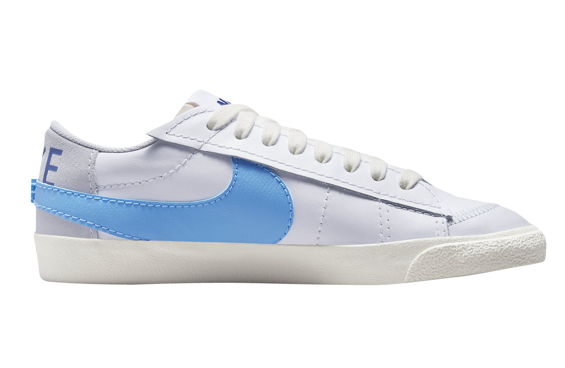 Nike Blazer Low Jumbo Double Swoosh White Blue FN3413-100