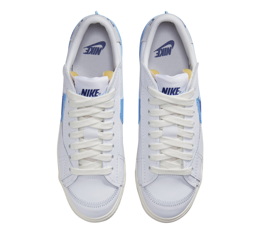 Nike Blazer Low Jumbo Double Swoosh White Blue FN3413-100