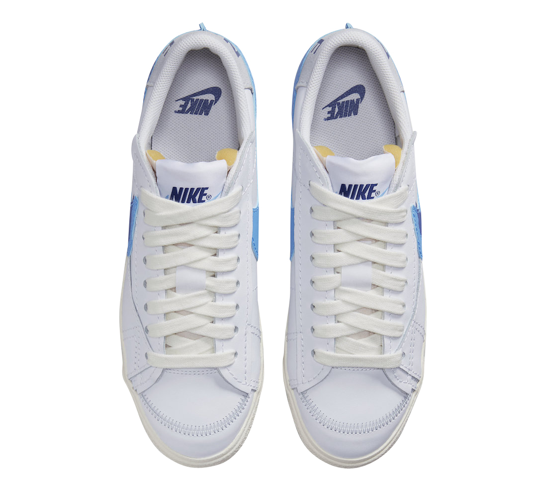 Nike Blazer Low Jumbo Double Swoosh White Blue