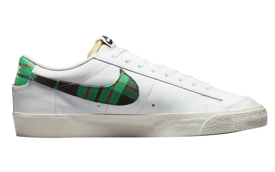 nike blazer mid white green