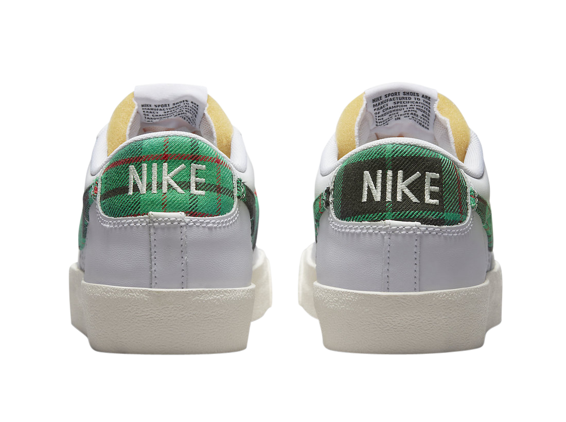 Nike Blazer Low Plaid White Green