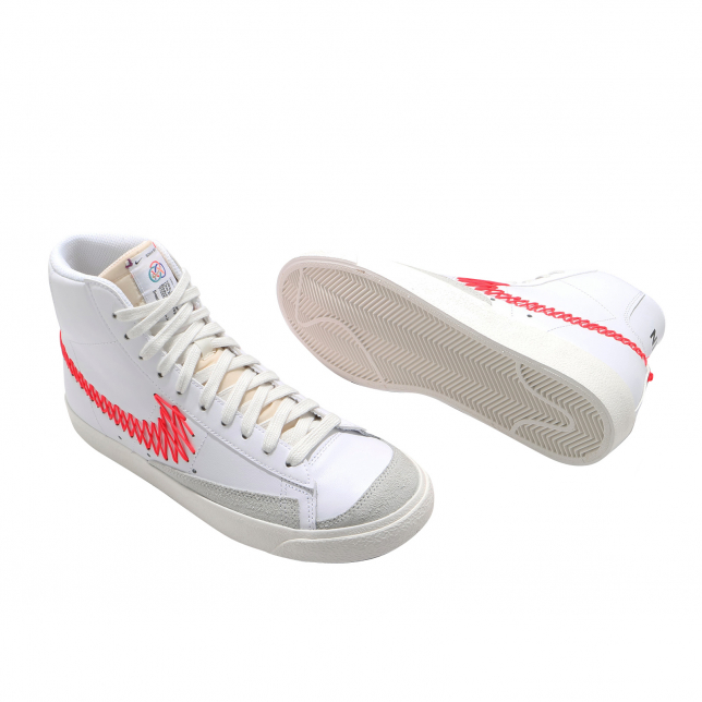Nike Blazer Mid 77 GS White Bright Crimson - Jan 2021 - DJ2008161