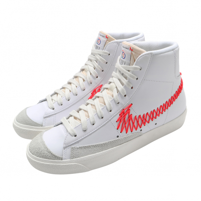 Nike Blazer Mid 77 GS White Bright Crimson - Jan 2021 - DJ2008161