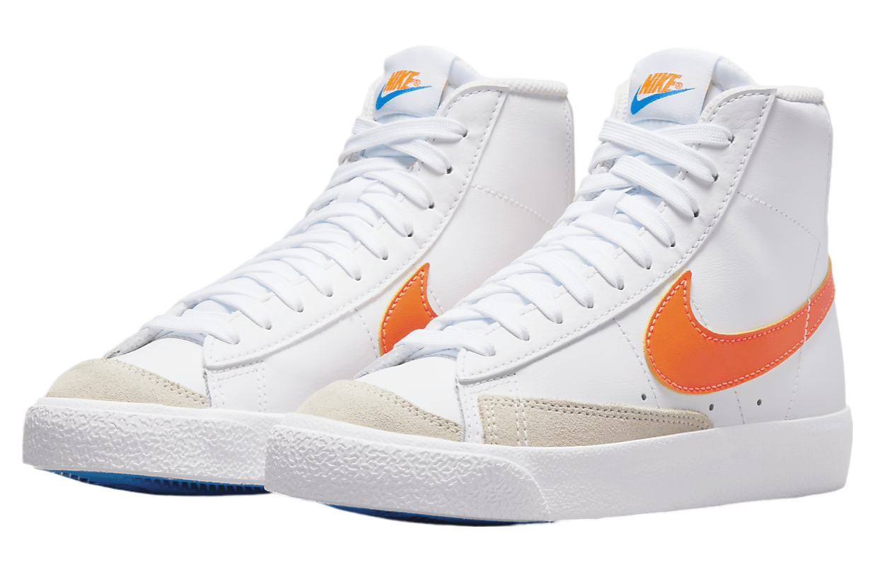 Nike Blazer Mid 77 GS White / Photo Blue / Total Orange