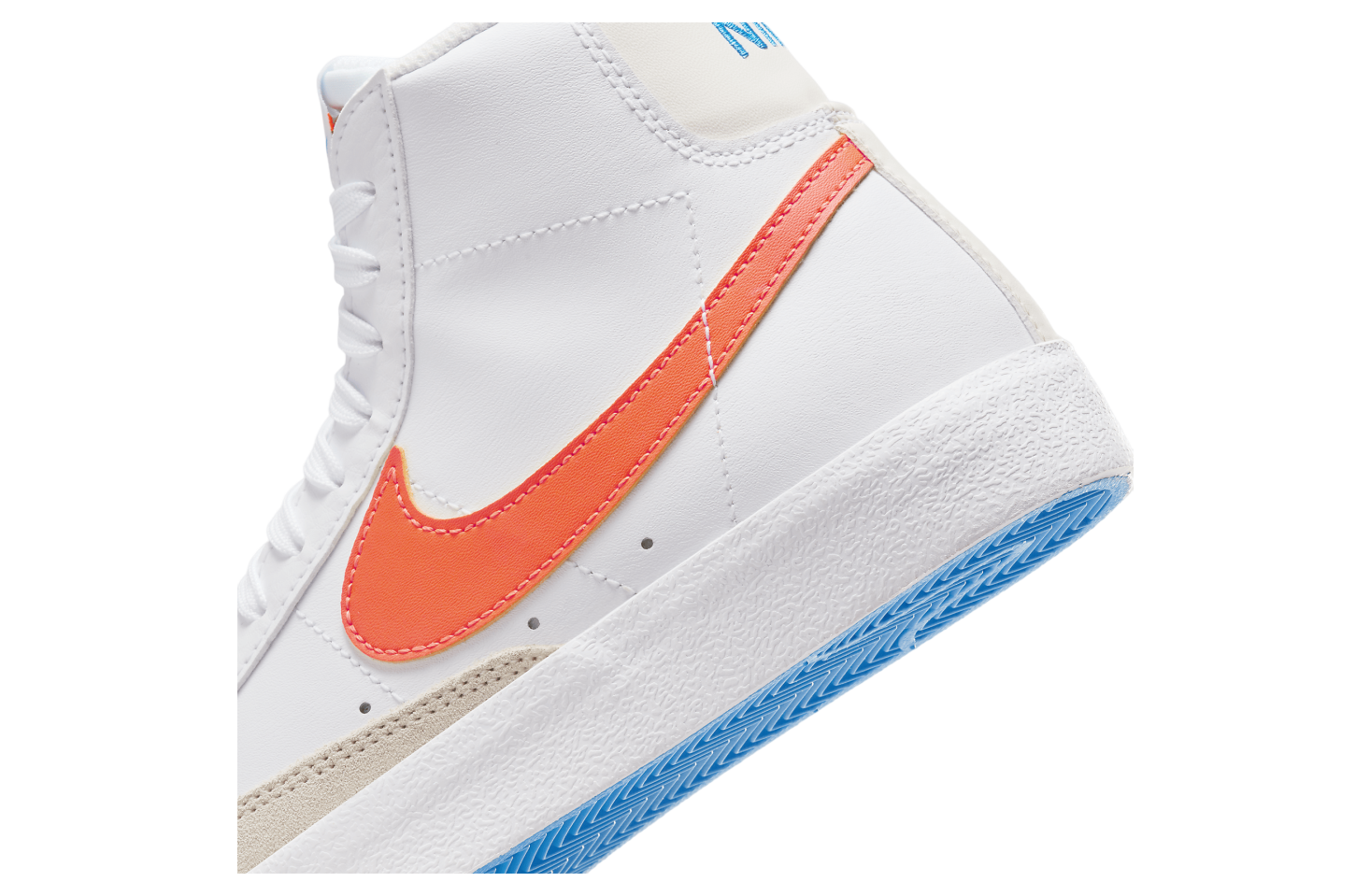 Nike Blazer Mid 77 GS White / Photo Blue / Total Orange