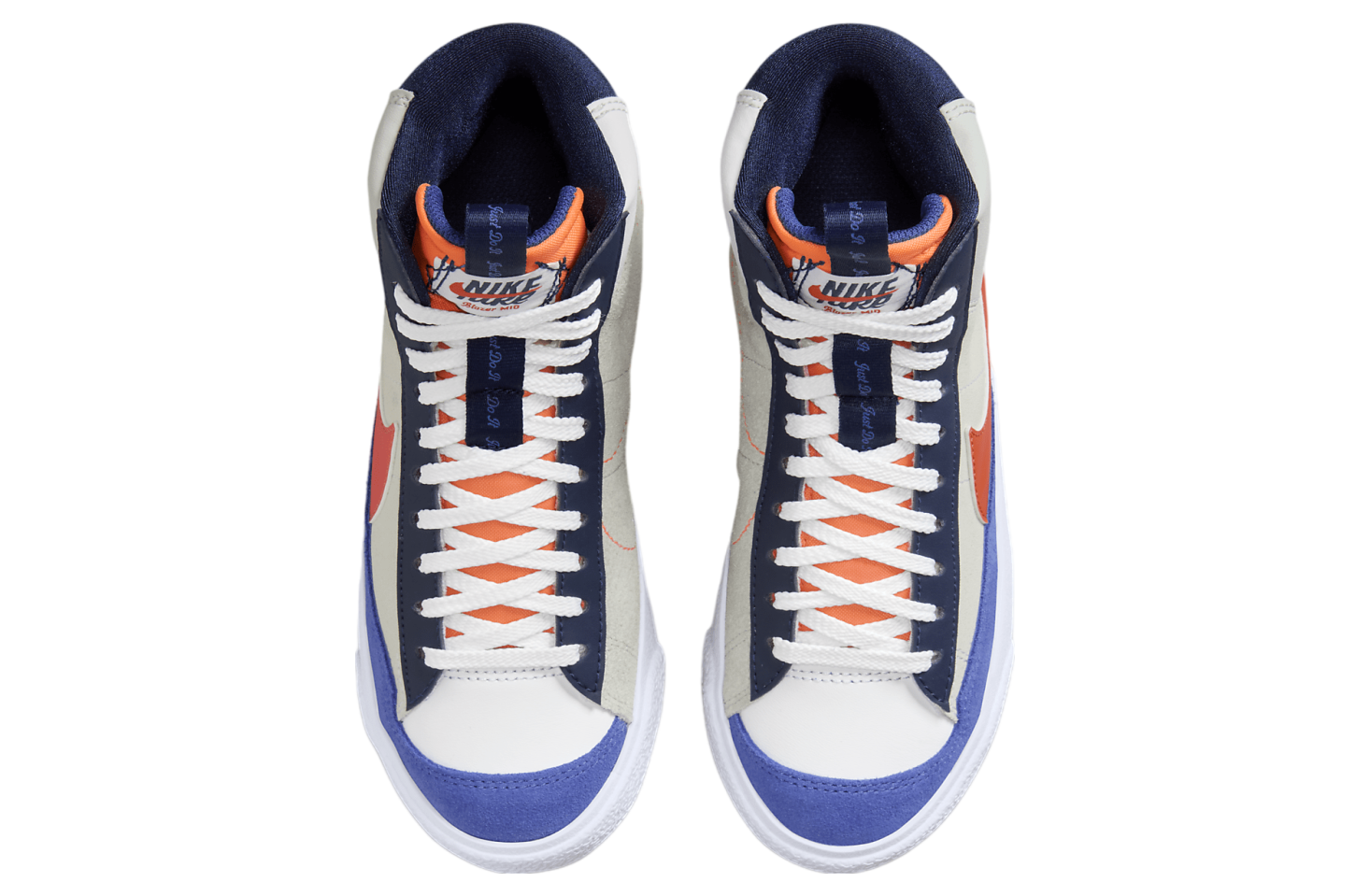 Nike Blazer Mid 77 SE GS White / Light Silver / Team Orange