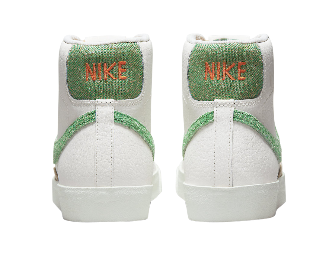 white and green nike blazers