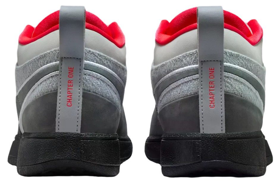 Nike Book 1 Solar Red Wolf Grey / Cool Grey