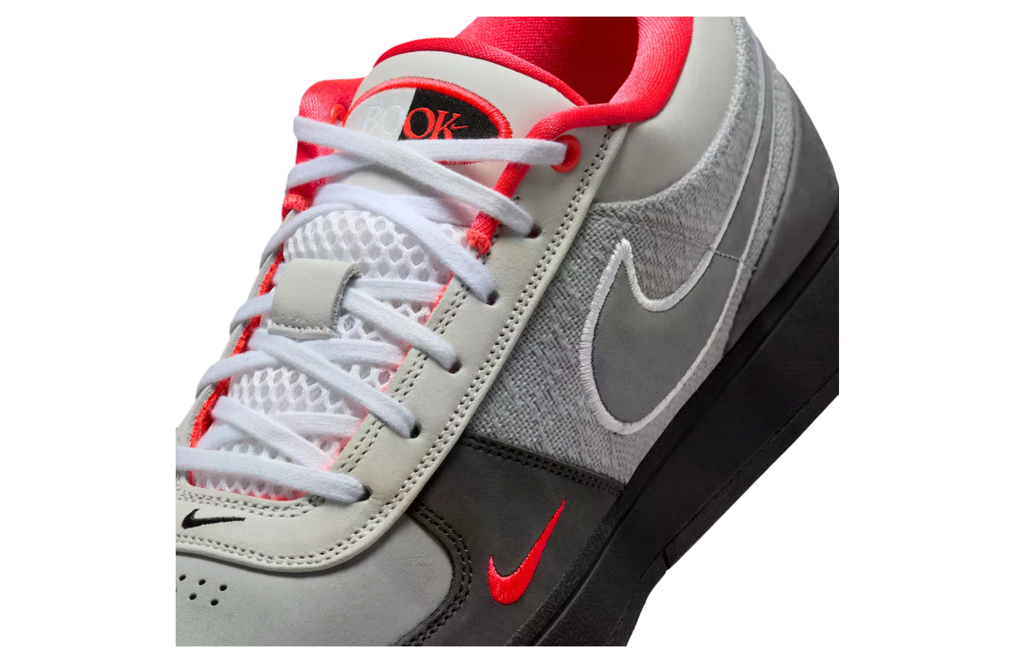 Nike Book 1 Solar Red Wolf Grey / Cool Grey