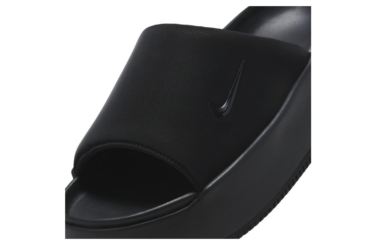 ◆売り切れ必至◆ ◆NIKE◆ Calm Elevation - Black Nike Calm Elevation Slide Surfaces in Stealthy “Triple Black