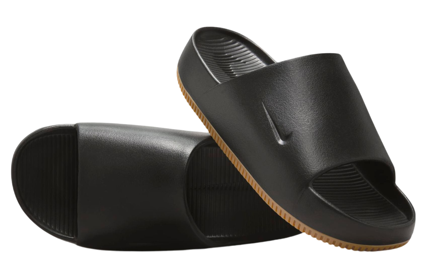 Nike Calm Slide Black / Gum Medium Brown