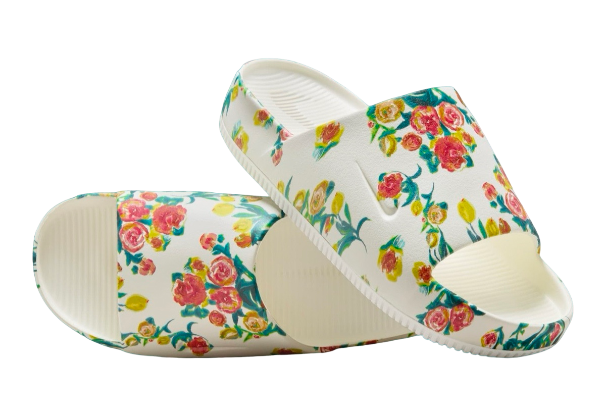 Nike Calm Slide Floral Sep 2024 HF1069 100 KicksOnFire