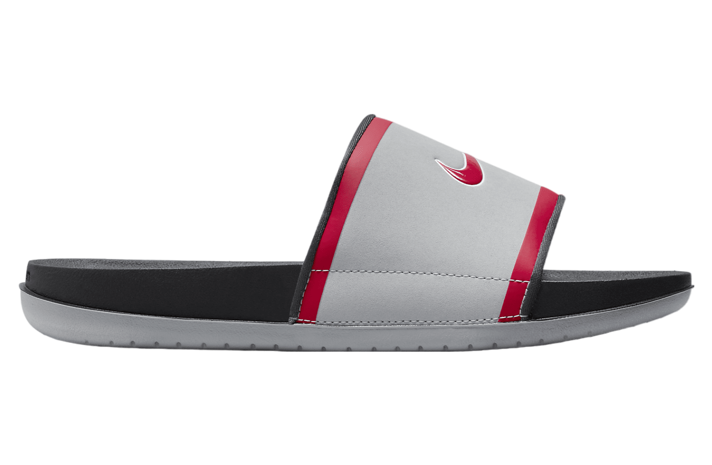 Nike College Offcourt Slide (Ohio State) Wolf Grey / Dark Smoke Grey