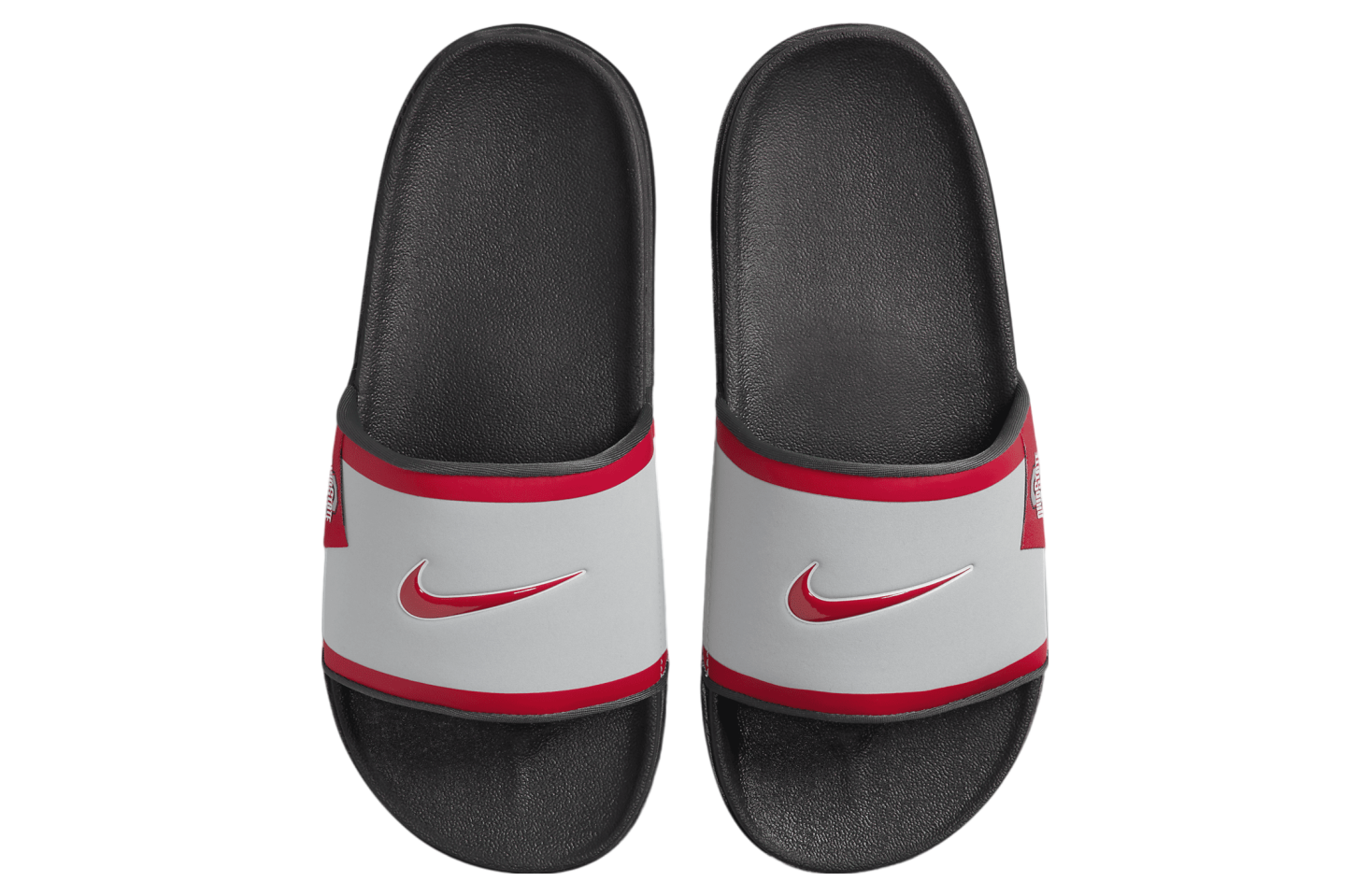 Nike College Offcourt Slide (Ohio State) Wolf Grey / Dark Smoke Grey