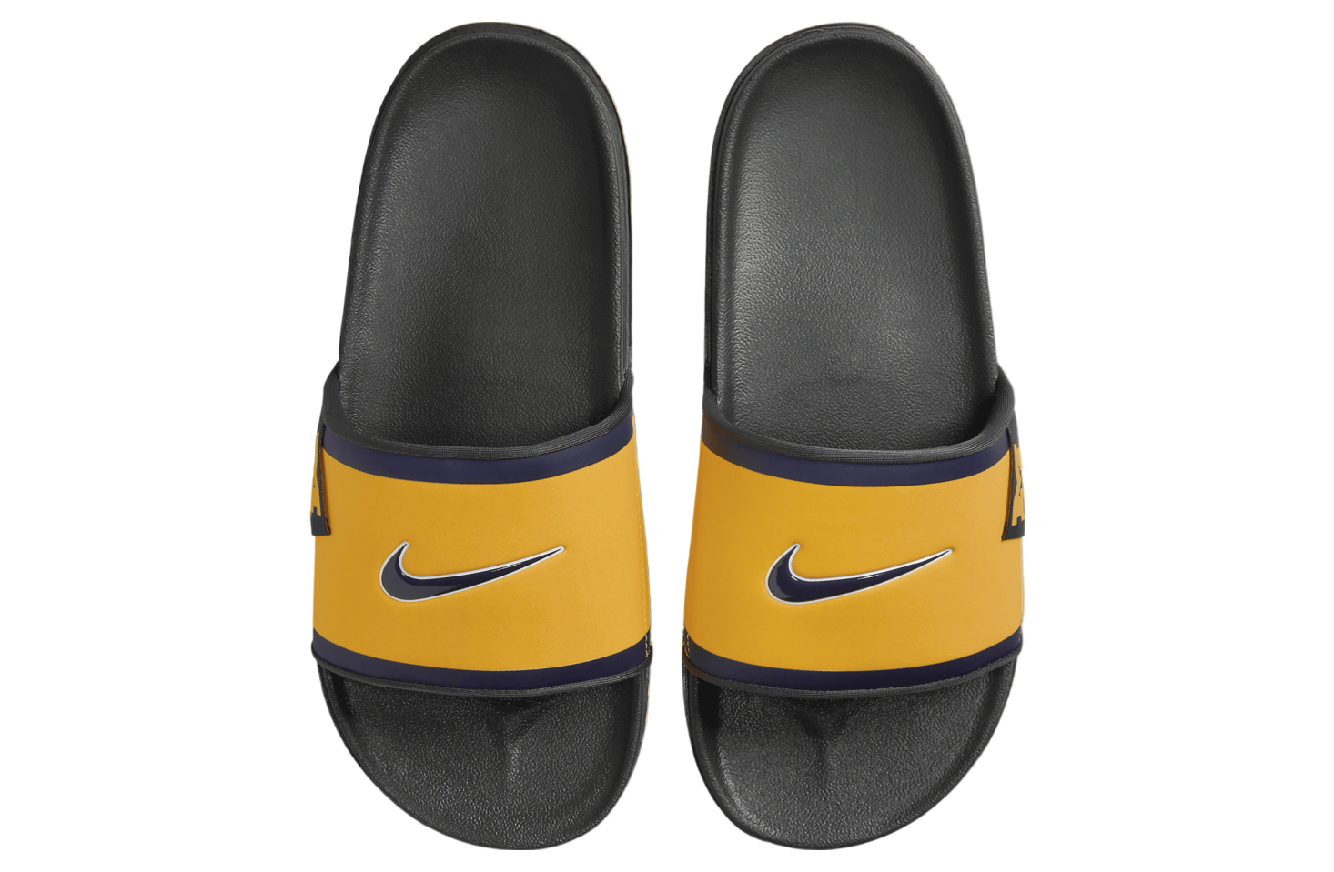 Nike College Slide Offcourt Black (Michigan) Amarillo / Dark Smoke Grey