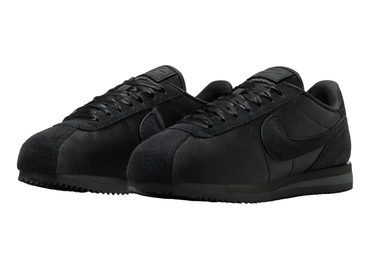 Nike Cortez Black Satin Sep 2024 FV5420 002 KicksOnFire