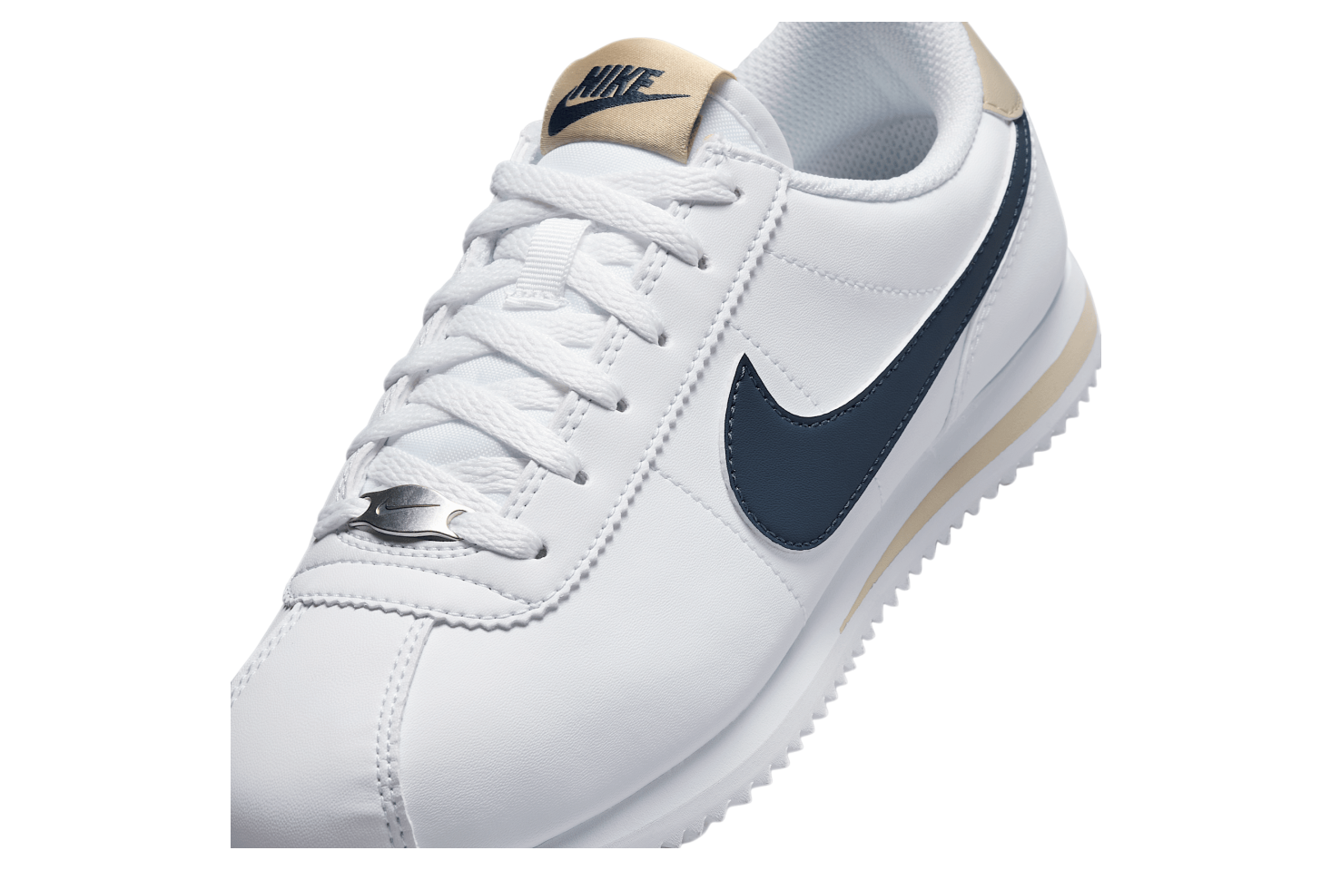 Nike Cortez Gs White / Desert Khaki