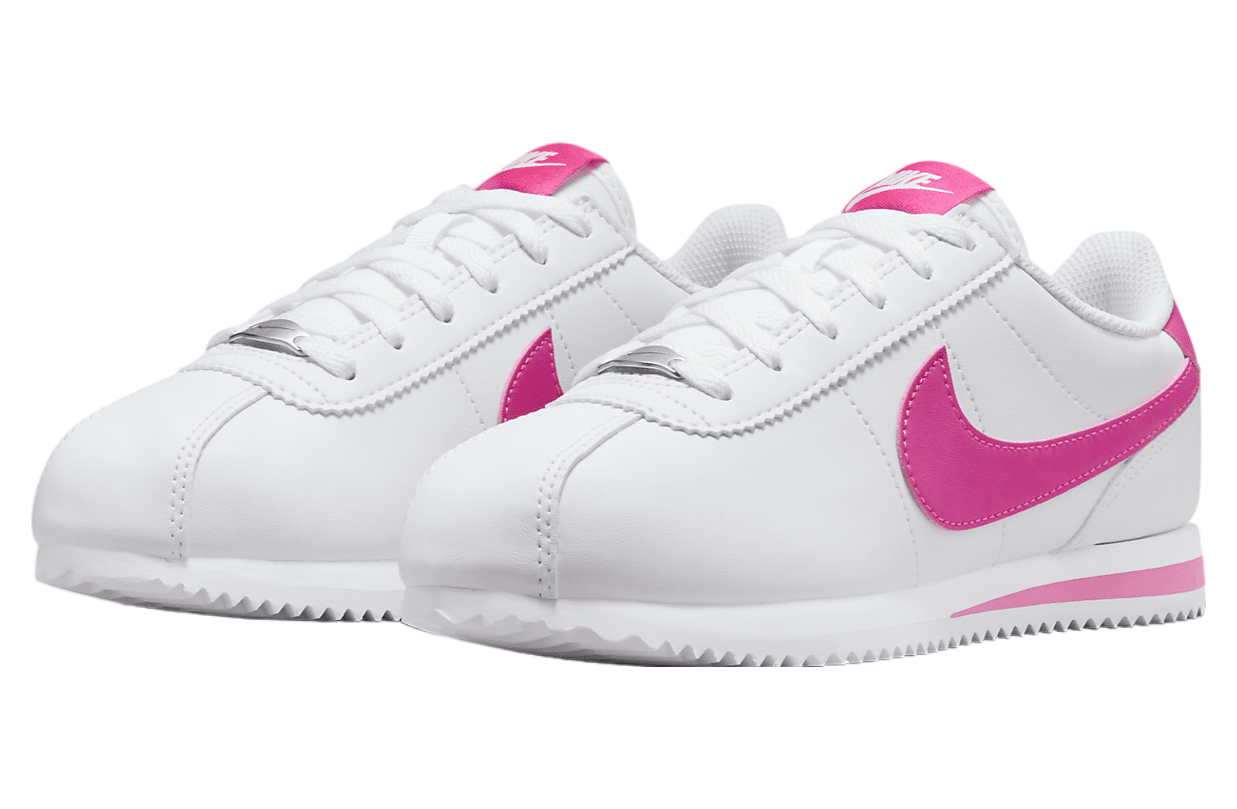 Nike Cortez GS White / Laser Fuchsia