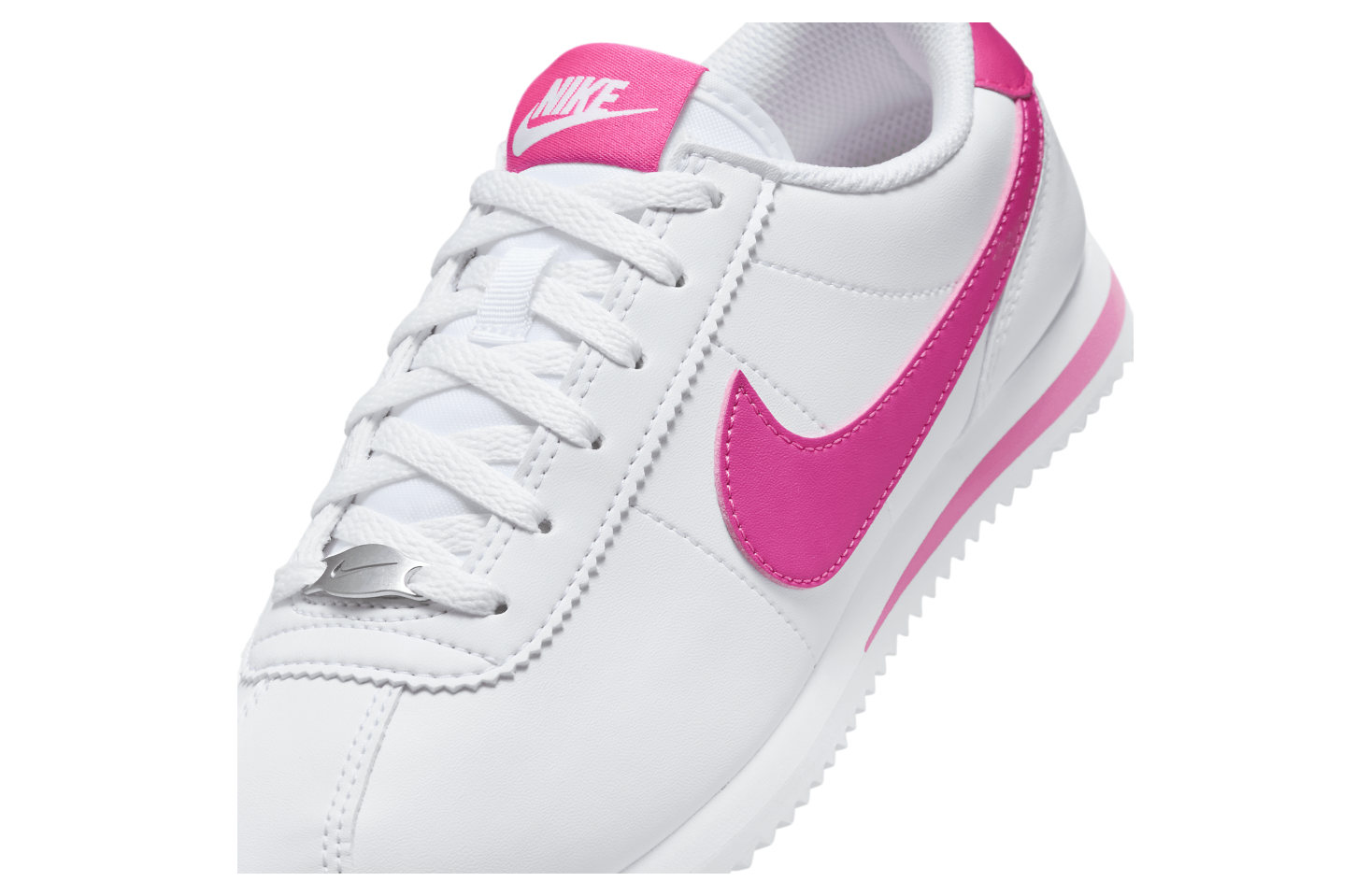 Nike Cortez GS White / Laser Fuchsia