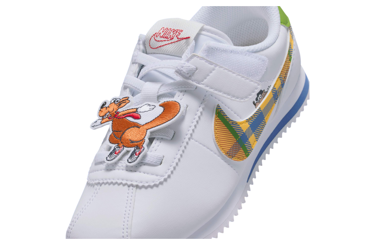 Nike Cortez Gs White Plaid