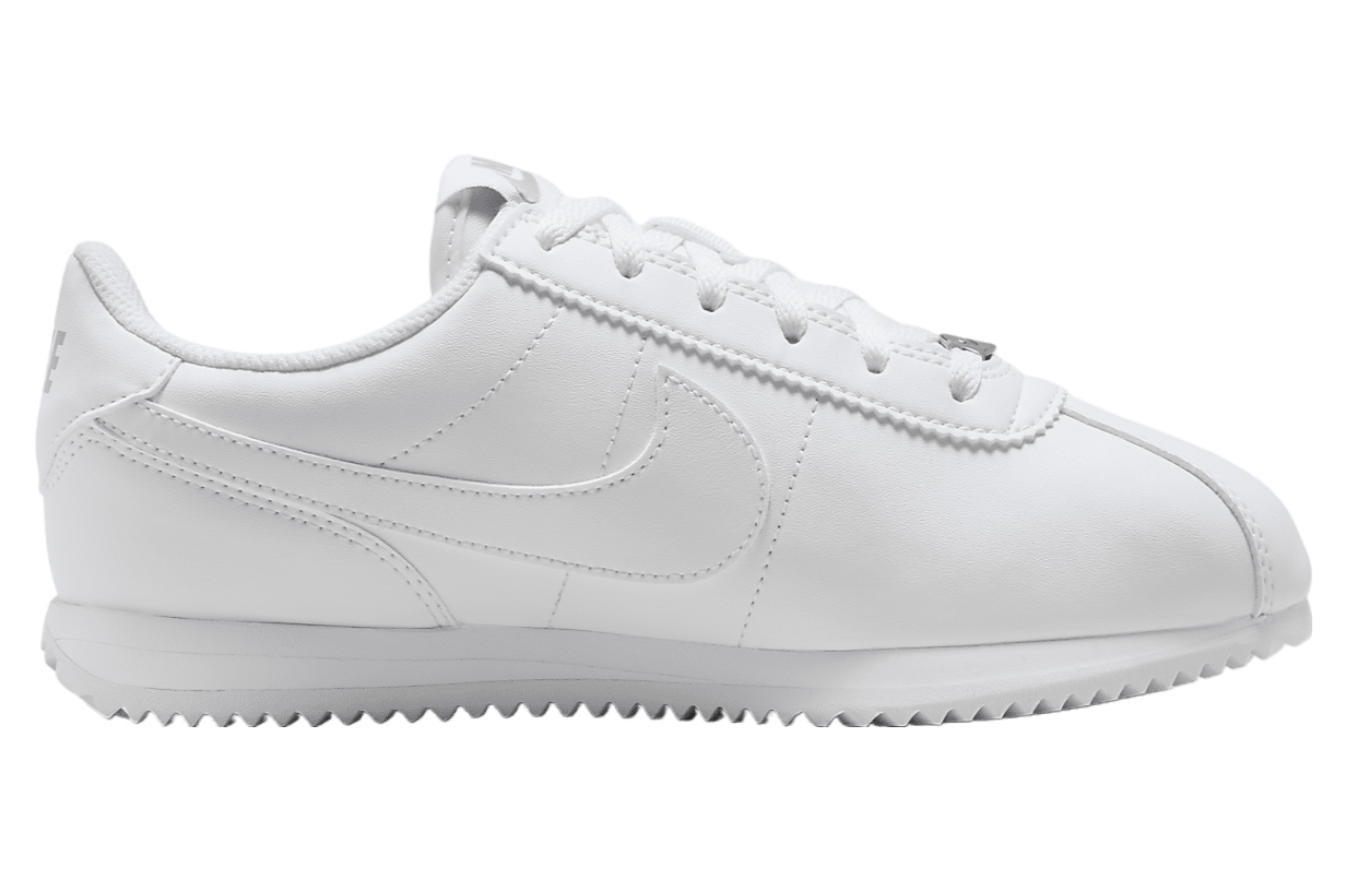 Nike cortez grey and white best sale