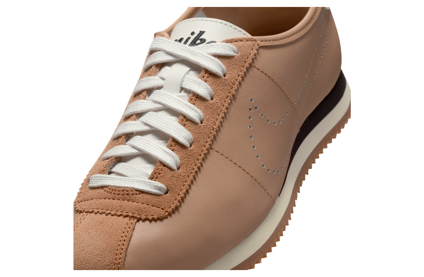 (NIKE) Cortez Leather ★ Pale Shale ★ 大人気 Nike Cortez Leather Pale Shale Sail Perforated Swoosh