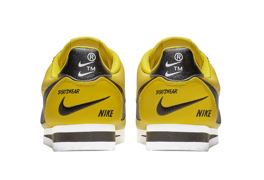 Men’s Nike Classic Cortez Premium Bright Citron-Blazing Sun 2018 Size 8.5  Yellow