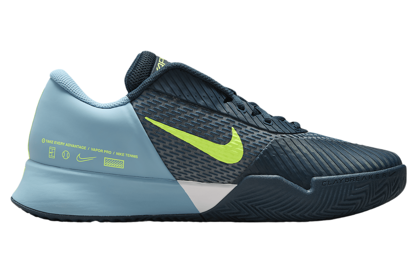 Nike Court Air Zoom Vapor Pro 2 Armory Navy / Volt (Clay Court)