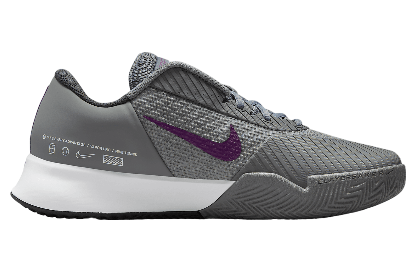 Nike Court Air Zoom Vapor Pro 2 Smoke Grey / Dark Smoke Grey (Clay Court)