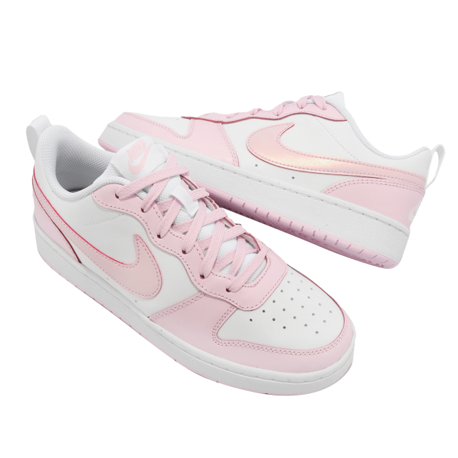 Nike Court Borough Low 2 GS White Pink Foam DQ0492100 - KicksOnFire.com