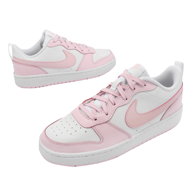 Nike Court Borough Low 2 GS White Pink Foam DQ0492100 - KicksOnFire.com