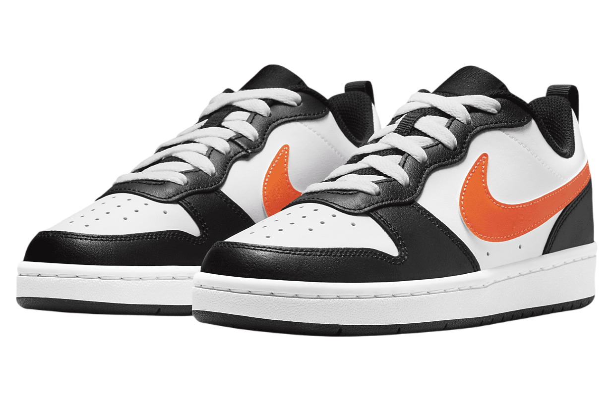 Nike Court Borough Low 2 GS White Total Orange