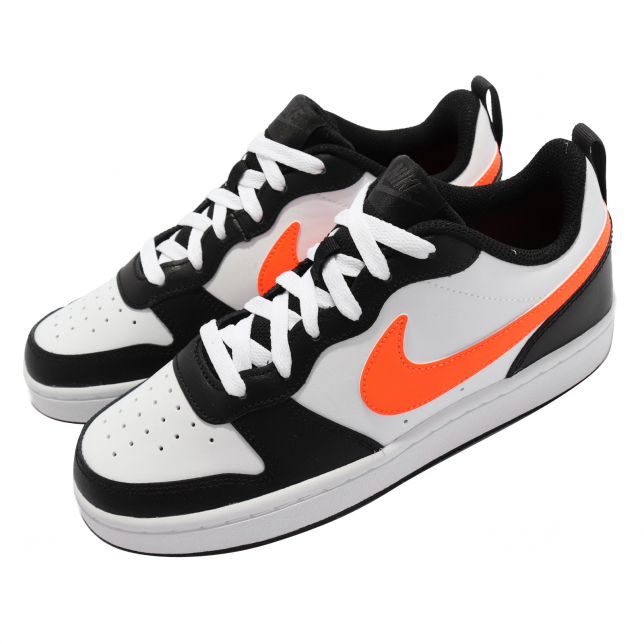 Nike Court Borough Low 2 GS White Total Orange BQ5448115