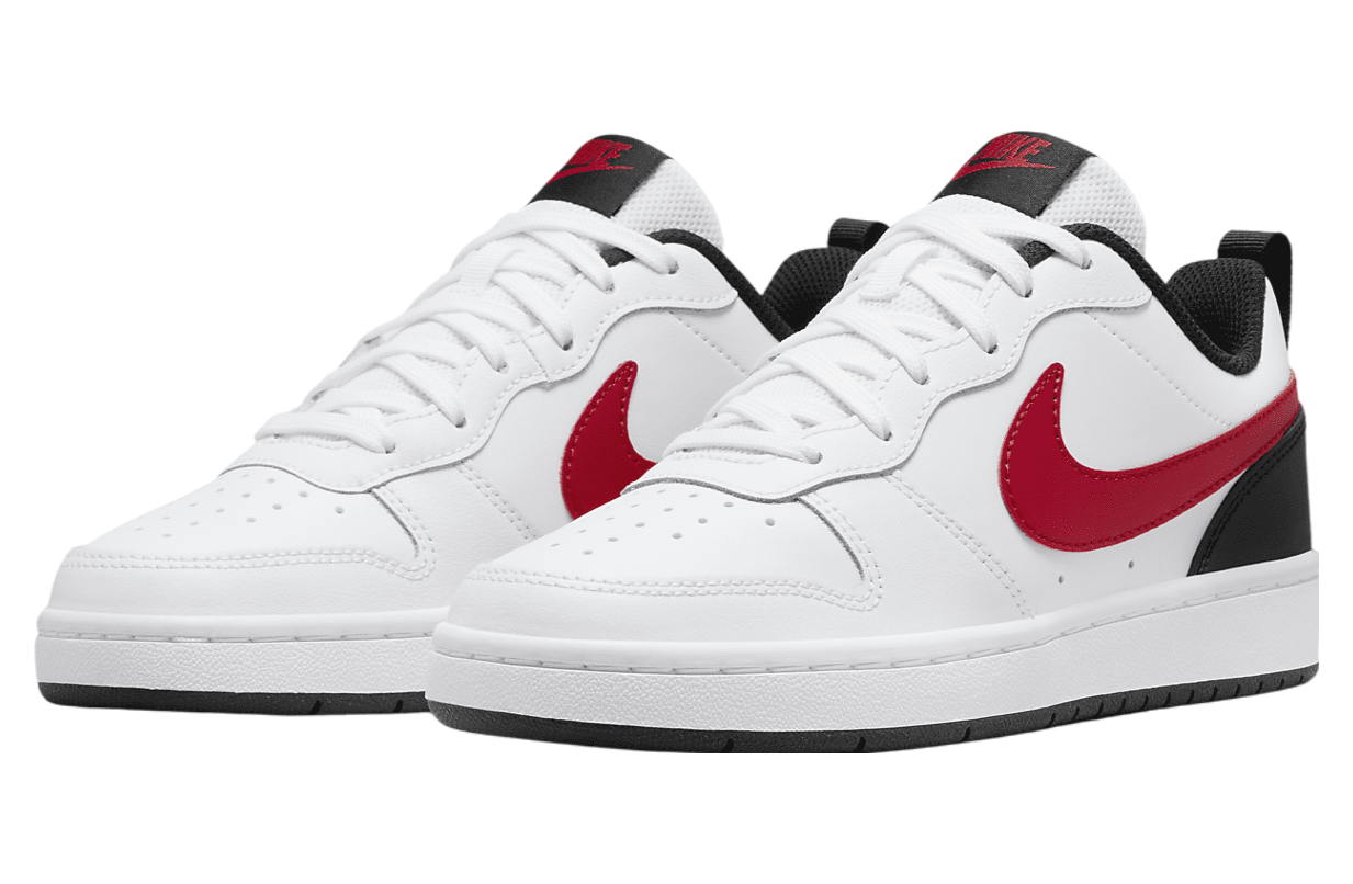 Nike Court Borough Low 2 GS White University Red