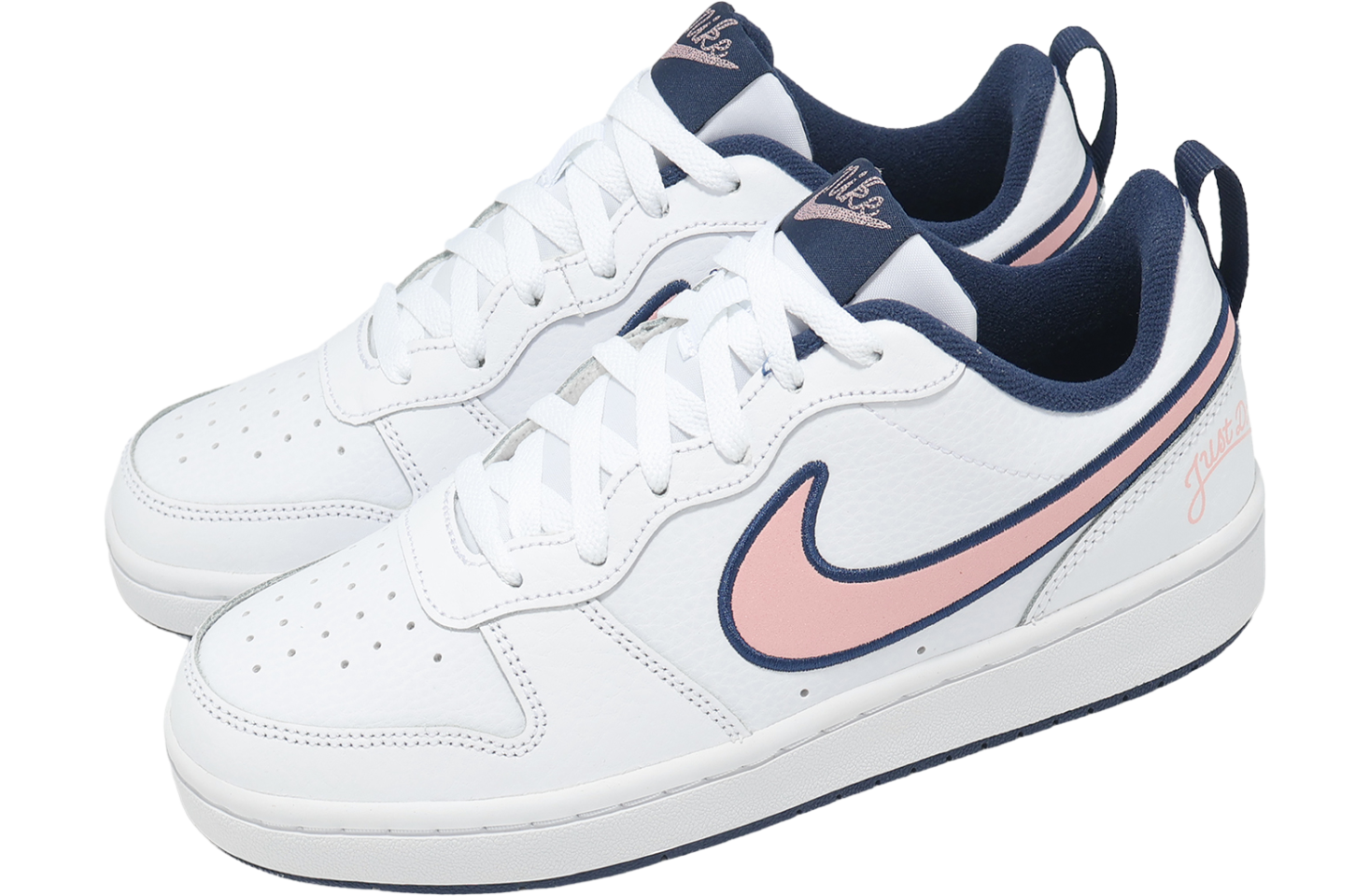 Nike Court Borough Low 2 SE GS White / Pink Glaze