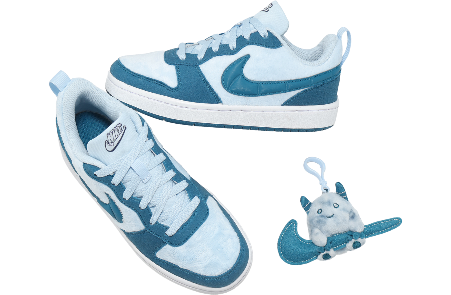 Nike Court Borough Low Rcrft Bg Gs Celestine Blue / Green Abyss