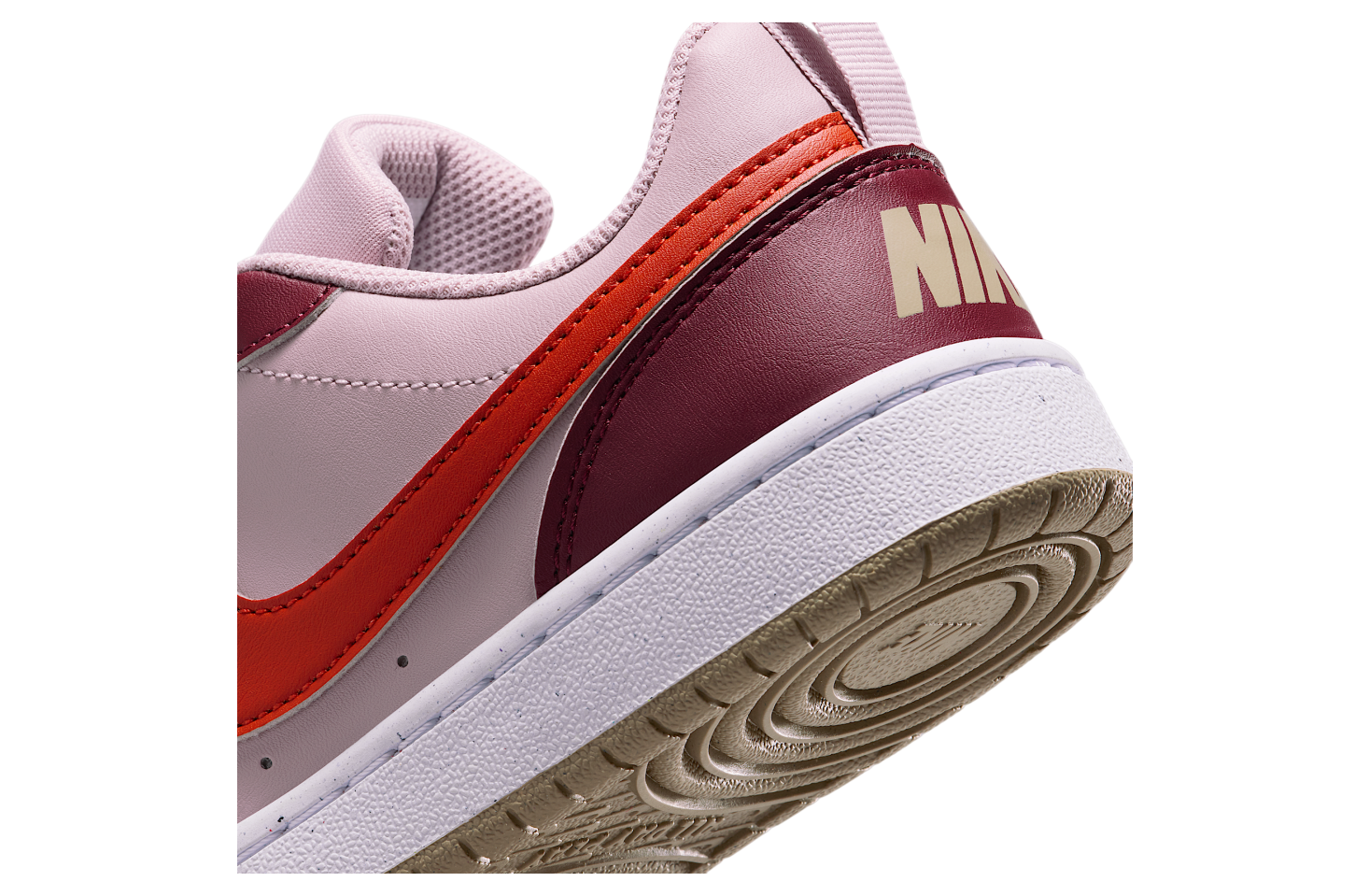 Nike Court Borough Low Recraft Gs Particle Rose / Dark Team Red