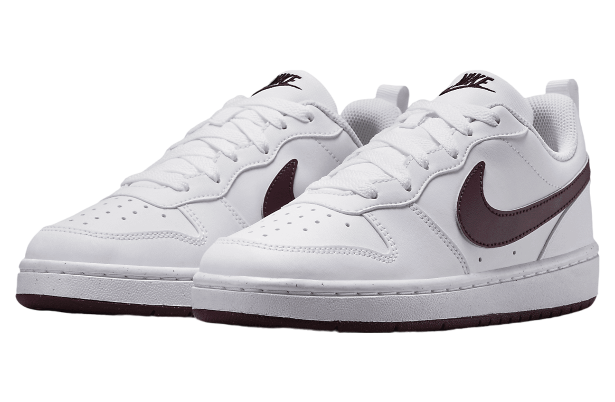 Nike Court Borough Low Recraft GS White / Burgundy Crush