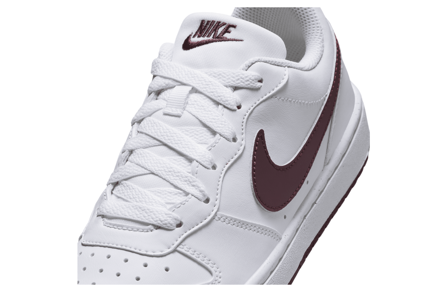 Nike Court Borough Low Recraft GS White / Burgundy Crush