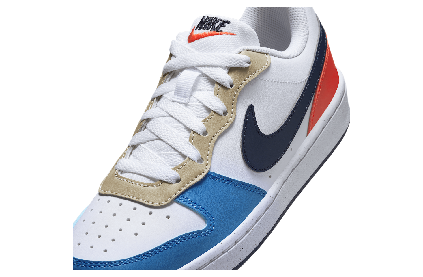 Nike Court Borough Low Recraft GS White / Light Crimson