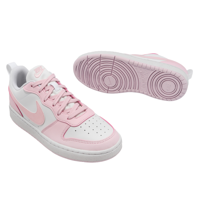 Nike Court Borough Low Recraft GS White / Pink Foam