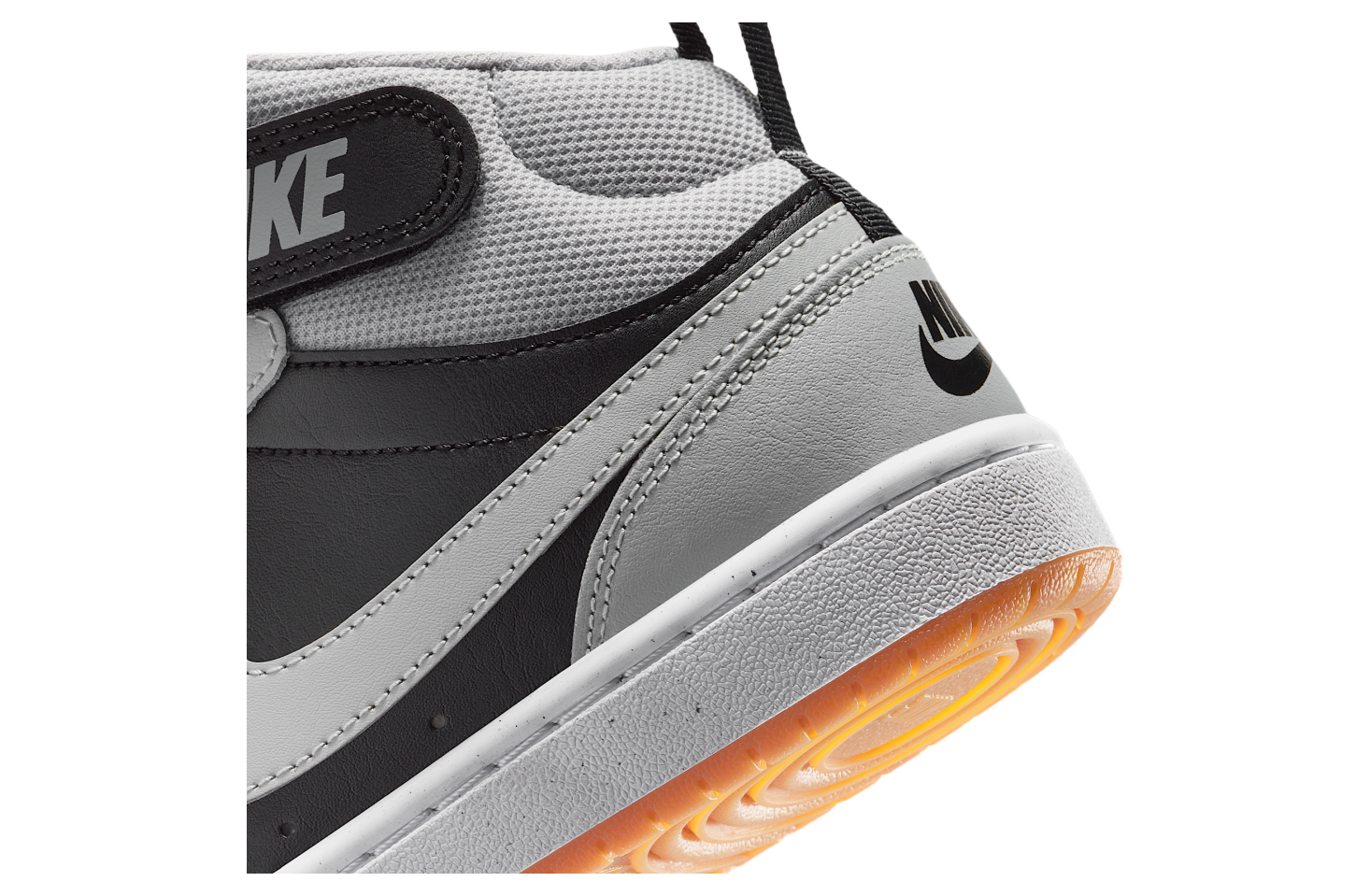 Nike Court Borough Mid 2 GS Black / White / Light Smoke Grey