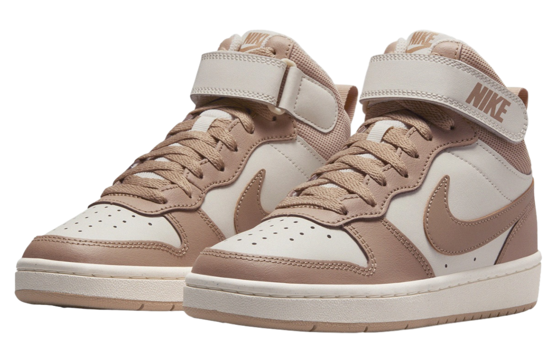 Nike Court Borough Mid 2 GS Pale Ivory / Hemp Sail