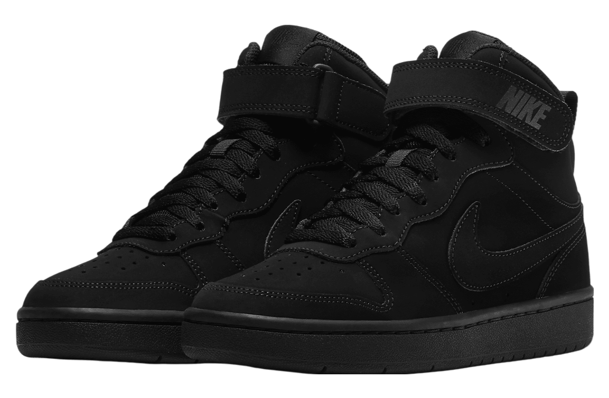 Nike Court Borough Mid 2 GS Triple Black